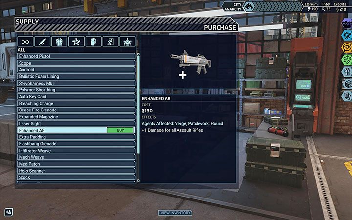 Oddzielnie ulepsza się pistolety, karabiny szturmowe, strzelby i SMG - XCOM Chimera Squad: Lepsze bronie, granaty - jak zdobywać? - XCOM Chimera Squad - poradnik do gry