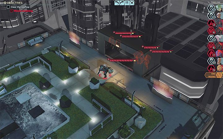 Trzecia bitwa rozgrywa się na dachu wieżowca - XCOM Chimera Squad: Kampania - jak wygląda? - XCOM Chimera Squad - poradnik do gry