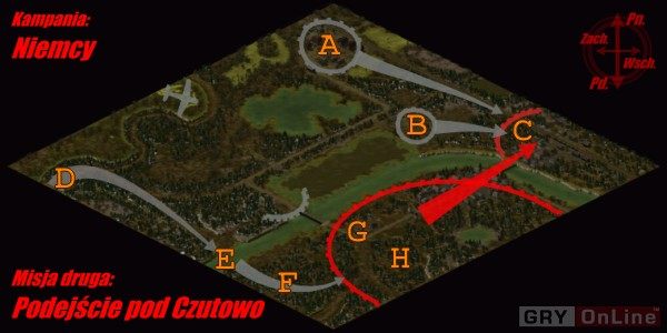 Ta misja jest znacznie łatwiejsza, niż się to z początku wydaje - Misja 2 | Kampania niemiecka | Sudden Strike 2 - Sudden Strike 2 - poradnik do gry