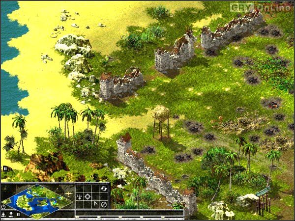 Przejęcia kontroli nad wyspą F dokonuje się analogicznie - jest broniona tylko ciut lepiej - Misja 4 | Kampania japońska | Sudden Strike 2 - Sudden Strike 2 - poradnik do gry