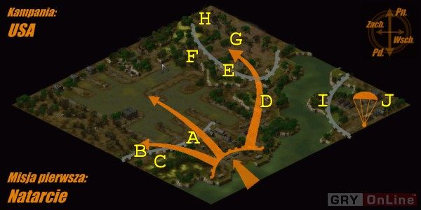 Opór nieprzyjaciela w tej misji ma charakter kurtuazyjny - Misja 1 | Kampania amerykańska | Sudden Strike 2 - Sudden Strike 2 - poradnik do gry