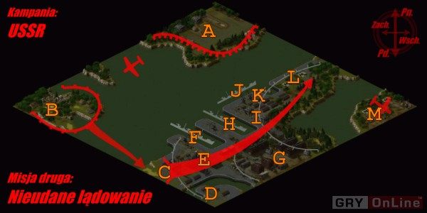 Zalecanego przez dowództwo przerzutu posiłków z wyspy A na wyspę B nie ma potrzeby robić - Misja 2 | Kampania radziecka | Sudden Strike 2 - Sudden Strike 2 - poradnik do gry