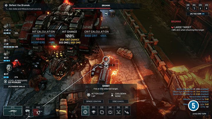 Podczas walki zacznij od niszczenia działek, zamontowanych na ranieniach Brumaka. W ten sposób pozbawisz go możliwości korzystania z tej broni. Działka są aktywne nawet z 1 punktem życia. - Gears Tactics: Brumak, boss - jak walczyć, jak pokonać? - Gears Tactics - poradnik do gry