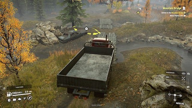 Wraki z ikonką zębatego koła w kartonie to ulepszone części pojazdów. - SnowRunner: Porady na start - SnowRunner - poradnik do gry