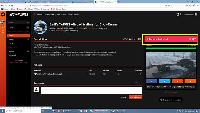 Pozostaje już tylko aktywować wybrany mod - SnowRunner: Mody - jak zainstalować, korzystać? - SnowRunner - poradnik do gry