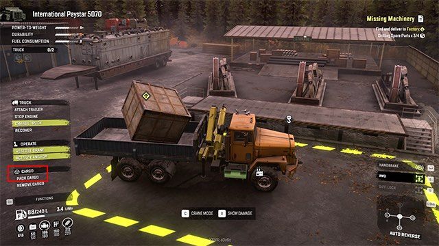 Pamiętaj o zapakowaniu ładunku po użyciu dźwigu! - SnowRunner: Rozładunek towaru - dlaczego nie mogę zaliczyć zadania? - SnowRunner - poradnik do gry