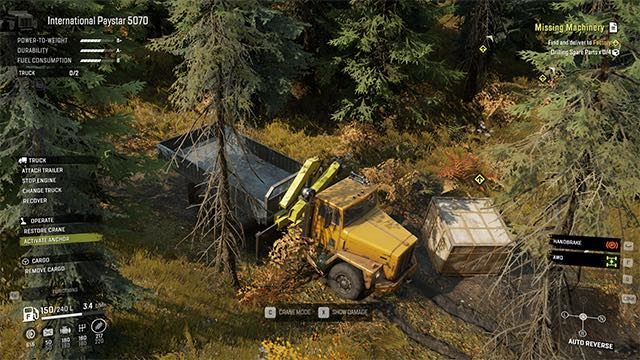 Następnie wybierz tryb dźwigu (domyślnie klawisz C lub x na padzie) - SnowRunner: Dźwig - działanie, jak używać - SnowRunner - poradnik do gry