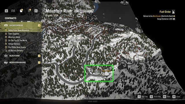 Na południu Rzeki górskiej (Mountain River) znajdziesz z kolei tunel do Białej doliny (White Valley) - SnowRunner: Alaska - jak odblokować wszystkie regiony? - SnowRunner - poradnik do gry