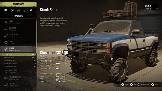 Wpływa na moc pojazdu, a więc możliwość holowania ciężkich ładunków, zwłaszcza po wzniesieniach - SnowRunner: Dostosowywanie pojazdów i ciężarówek - SnowRunner - poradnik do gry