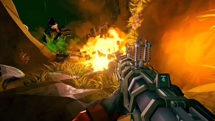 Największą wadą granatnika Deepcore 40mml PGL jest mały zapas amunicji i długi czas przeładowania kolejnych pocisków przez co każdy oddany strzał musi być dobrze przemyślany i co najważniejsze - celny - Deep Rock Galactic: Engineer - broń pomocnicza - Deep Rock Galactic - poradnik do gry