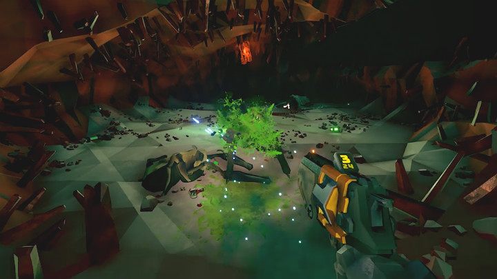 Kolejną zaletą tego rewolweru jest jego celność - Deep Rock Galactic: Gunner - broń pomocnicza - Deep Rock Galactic - poradnik do gry
