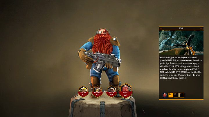 Bronią pomocniczą Scouta jest Jury-Rigged Boomstick, czyli poręczna strzelba dwulufowa - Deep Rock Galactic: Scout - omówienie postaci - Deep Rock Galactic - poradnik do gry