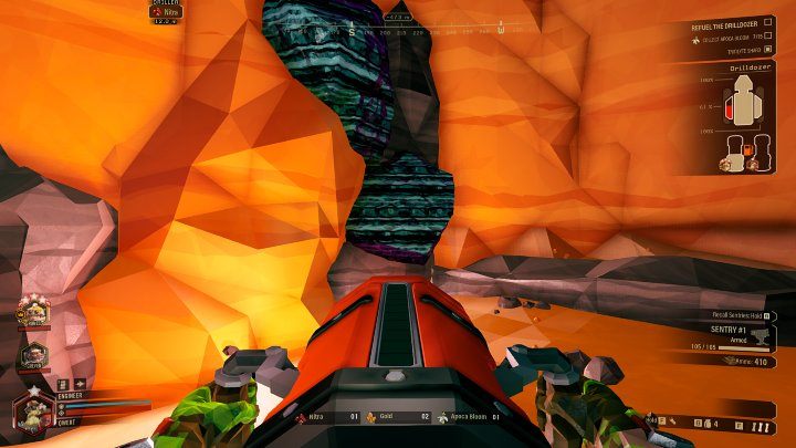 W pewnym momencie w maszynie zabraknie paliwa, a Waszym zadaniem będzie uzupełnienie paliwa - Deep Rock Galactic: Escort Duty - główny cel misji - Deep Rock Galactic - poradnik do gry