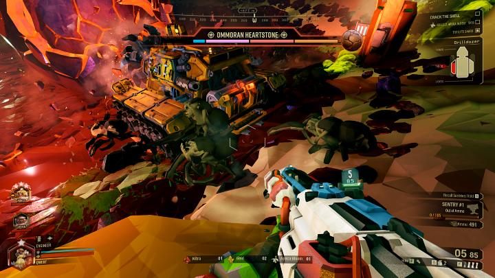 Po dotarciu do Ommorańskiego Kamienia Serca, Gracze muszą przetrwać aż 4 fazy wiercenia - Deep Rock Galactic: Escort Duty - główny cel misji - Deep Rock Galactic - poradnik do gry