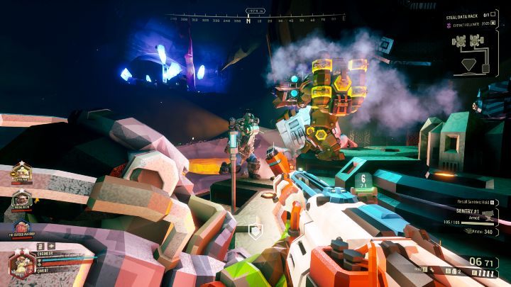 Po zabiciu bossa magazyn danych stanie przed Wami otworem i będziecie mogli zabrać z niego dysk z danymi (Data Rack), który trzeba będzie zdeponować do robota M - Deep Rock Galactic: Industrial Sabotage - zakończenie misji, ewakuacja - Deep Rock Galactic - poradnik do gry