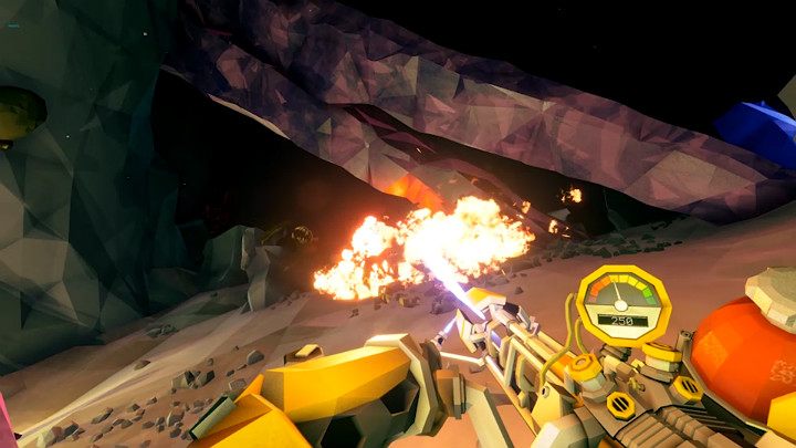 CRSP Flamethrower posiada bardzo dużą penetrację pancerza i wyrządza dodatkowe obrażenia wrogom typu Mactera i Glyphids - Deep Rock Galactic: Driller - broń główna - Deep Rock Galactic - poradnik do gry