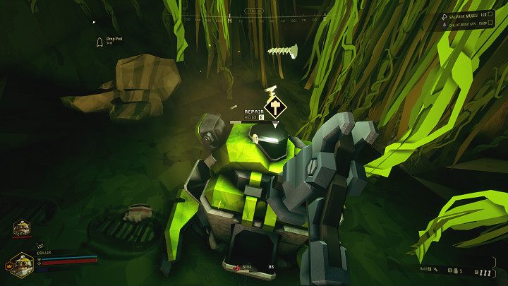 Po dostarczeniu wszystkich trzech nóg, mały robot M - Deep Rock Galactic: Salvage Operation - główny cel misji - Deep Rock Galactic - poradnik do gry