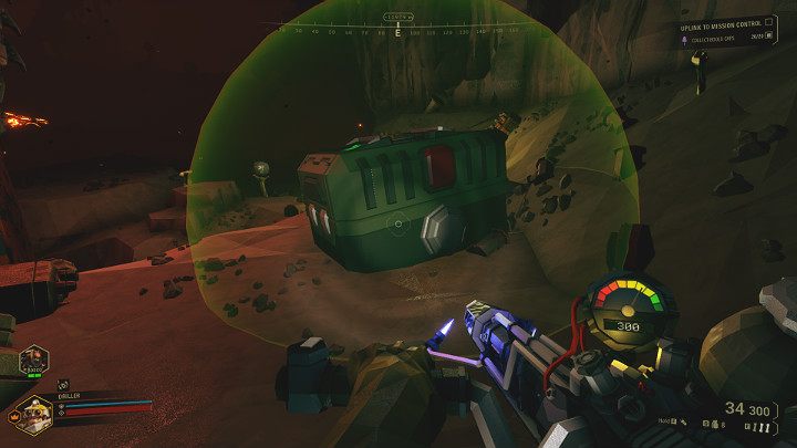 Pierwszym krokiem jest wciśnięcie przycisku na robocie M - Deep Rock Galactic: Salvage Operation - zakończenie misji, ewakuacja - Deep Rock Galactic - poradnik do gry