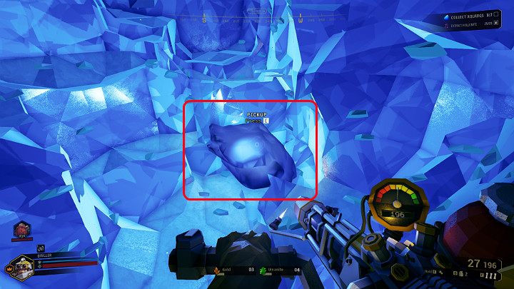 Gdy uda Ci się zlokalizować kryształ ukryty wewnątrz skały trzeba będzie go jeszcze stamtąd wydobyć - Deep Rock Galactic: Point Extraction - główny cel misji - Deep Rock Galactic - poradnik do gry