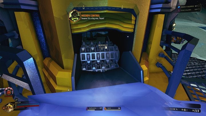 Po zebraniu kryształu Gracz nie może wykonywać żadnych innych akcji, a do tego jego postać zostaje poważnie spowolniona - Deep Rock Galactic: Point Extraction - główny cel misji - Deep Rock Galactic - poradnik do gry