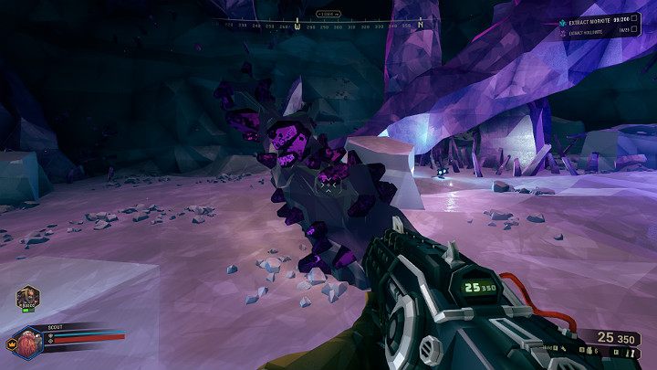 Hollomite można znaleźć w całym układzie planetarnym jednak pojawi się w jaskiniach wyłącznie wtedy, gdy będzie celem zadania pobocznego - Deep Rock Galactic: Hollomite - minerał, zasób - Deep Rock Galactic - poradnik do gry