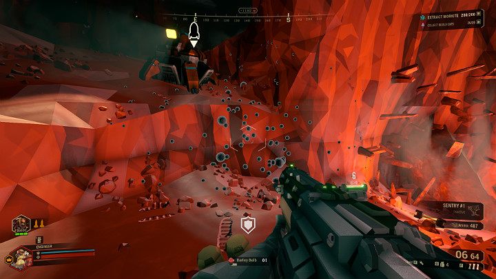 Miejsce zakopania Enor Pearl można poznać po małych szarych kulistych kryształkach na powierzchni ścian jaskini - Deep Rock Galactic: Enor Pearl - zasób, przedmiot - Deep Rock Galactic - poradnik do gry