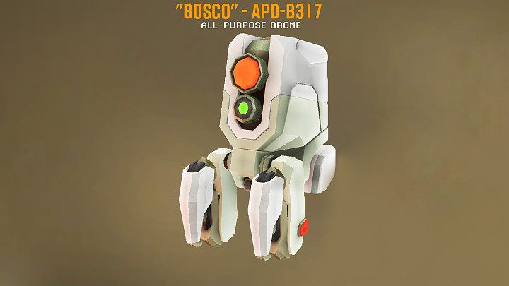 Dron Bosco został zaprogramowany w taki sposób, aby spełniać wszystkie polecenia wydawane mu przez górników - Deep Rock Galactic: APD-B317 (Bosco), umiejętności, modyfikacje - Deep Rock Galactic - poradnik do gry