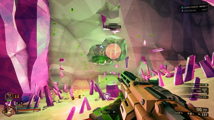 Bosco jest także w stanie przenosić duże bryły surowców, jak Bittergem, Compressed Gold, Enor Pearl czy Jadiz, a także dodatkowe przedmioty jak Alien Egg, Aquarq lub tajemniczy przedmiot ERR://23¤Y%/ - Deep Rock Galactic: APD-B317 (Bosco), umiejętności, modyfikacje - Deep Rock Galactic - poradnik do gry