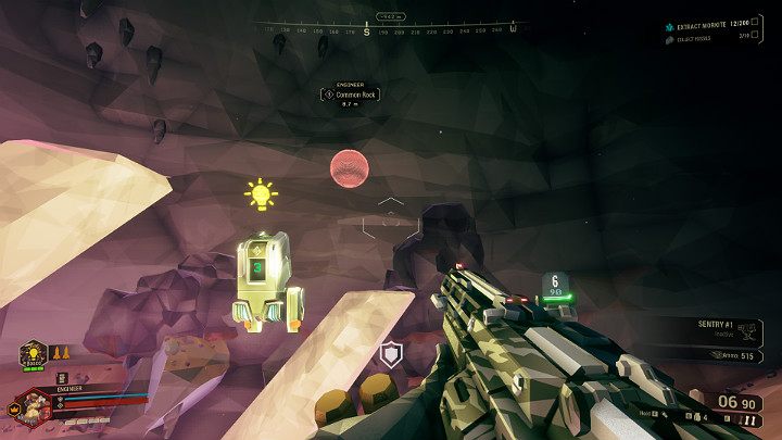 Procedura oświetlania danego punktu wewnątrz jaskini jest bardzo podobna do zlecenia wydobywania surowców - Deep Rock Galactic: APD-B317 (Bosco), umiejętności, modyfikacje - Deep Rock Galactic - poradnik do gry