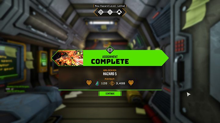 Po ukończeniu wszystkich 3 zadań z serii New Hazard Level: Lethal Gracz otrzyma dodatkowe surowce, sporą ilość kredytów, a także dostęp do misji na najwyższym możliwym poziomie zagrożenia, jakim jest Hazard 5 (Lethal) - Deep Rock Galactic: Hazard 5 (Lethal) - jak odblokować? - Deep Rock Galactic - poradnik do gry