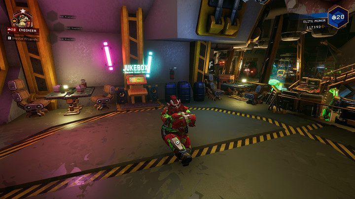 Bar Abyss to miejsce, w którym krasnoludy mogą odprężyć się po całym dniu ciężkiej pracy przy sporych rozmiarów kuflu wypełnionym złocistym trunkiem - Deep Rock Galactic: Stacja kosmiczna (Space Rig), mapa, porady - Deep Rock Galactic - poradnik do gry