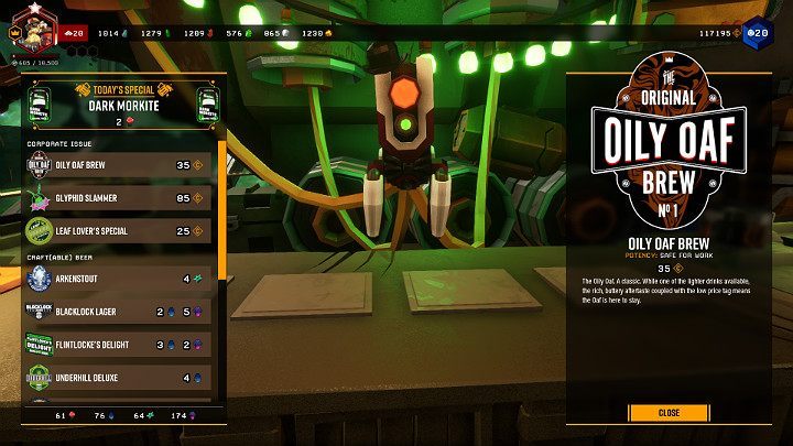 Niektóre z serwowanych w barze Abyss piw posiadają wręcz wybuchowe, a nawet śmiertelne właściwości po których postać Gracza może obudzić się na izbie chorych - Deep Rock Galactic: Stacja kosmiczna (Space Rig), mapa, porady - Deep Rock Galactic - poradnik do gry