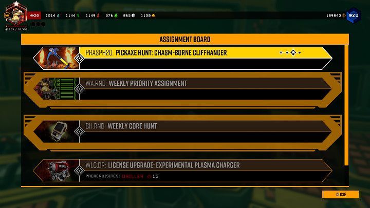 W tym terminalu Gracz może modyfikować wielozadaniowego drona o pseudonimie Bosco - Deep Rock Galactic: Stacja kosmiczna (Space Rig), mapa, porady - Deep Rock Galactic - poradnik do gry