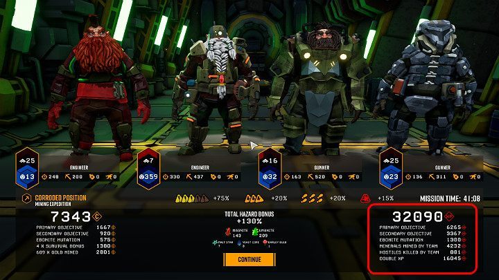 Stosując się do powyższych porad można uzyskać ogromne, bo nawet pięciocyfrowe ilości punktów doświadczenia - Deep Rock Galactic: XP, surowce - jak szybko zdobywać? - Deep Rock Galactic - poradnik do gry