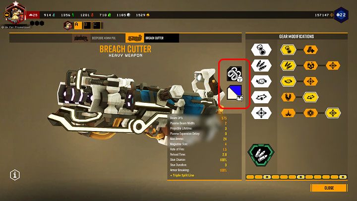 Po włączeniu terminala wyposażenia należy przejść do zakładki broni, której wygląd ma zostać zmodyfikowany - Deep Rock Galactic: Weapon skins - jak zdobyć, zmienić? - Deep Rock Galactic - poradnik do gry