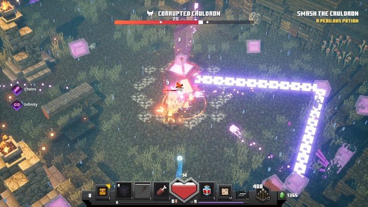 2 - Minecraft Dungeons: Corrupted Cauldron, boss - jak pokonać? Opis walki - Minecraft Dungeons - poradnik do gry