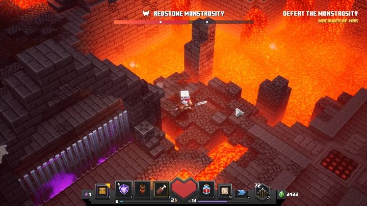 Dodatkową ciekawostką, którą możemy Ci zdradzić jest tajne wyjście z areny - Minecraft Dungeons: Redstone Monstrosity, boss - jak pokonać? Opis walki - Minecraft Dungeons - poradnik do gry
