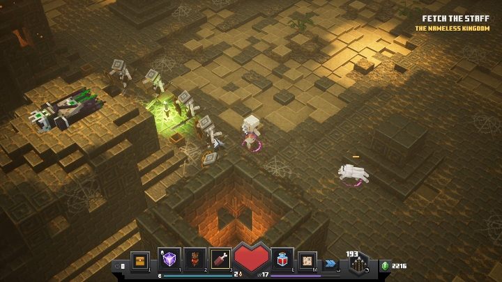 Pod sam koniec przechodzenia mapy na Twojej drodze pojawi się Nameless One - Minecraft Dungeons: Nameless One, boss - jak pokonać? Opis walki - Minecraft Dungeons - poradnik do gry