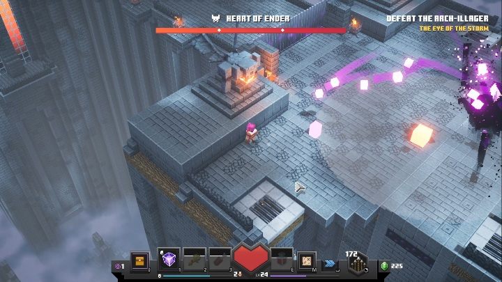 Zacznijmy od pierwszego ataku - wybuchających pocisków - Minecraft Dungeons: Arch-Illager, boss - jak pokonać? Opis walki - Minecraft Dungeons - poradnik do gry
