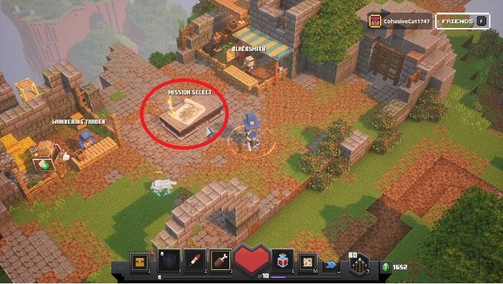 Mapę świata otworzysz w obozie - Minecraft Dungeons: Mapa - wyświetlenie, działanie, poruszanie się - Minecraft Dungeons - poradnik do gry