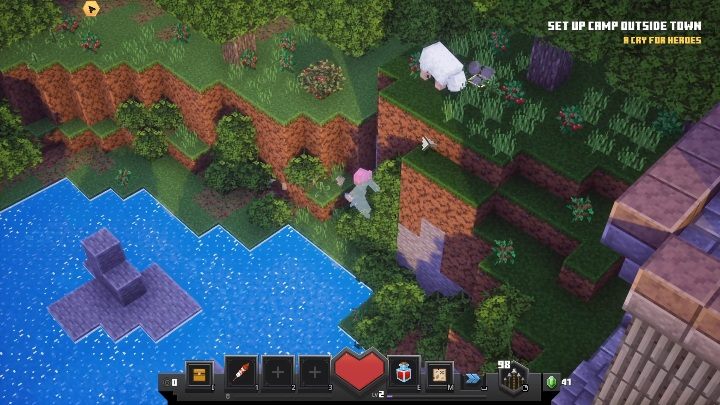 Drugim, bardziej krwawym sposobem, jest zabijanie zwierząt - Minecraft Dungeons: Jedzenie - zdobywanie, działanie - Minecraft Dungeons - poradnik do gry