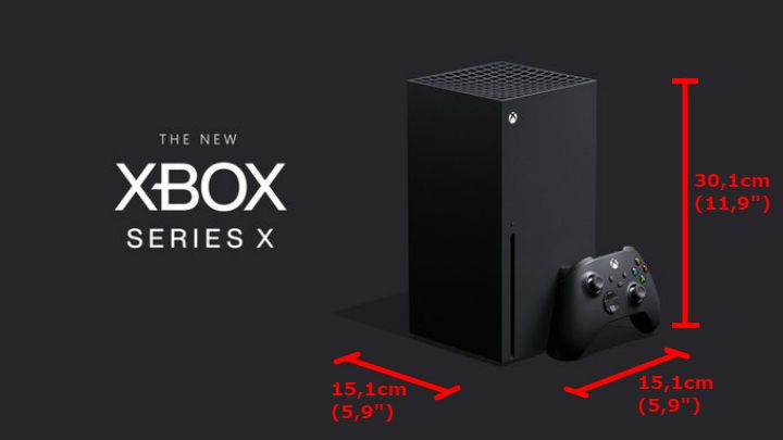 Wymiary nowej konsoli Microsoftu to 15,1cm x 15,1cm x 30,1 cm, więc Xbox Series X jest dwukrotnie wyższy niż szerszy/dłuższy - Xbox Series X: Specyfikacja i wygląd konsoli - Xbox Series X|S - poradnik do konsol