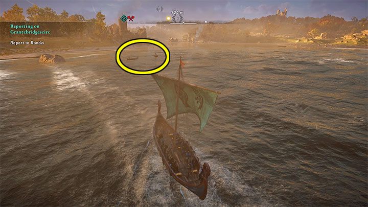 Po dopłynięciu do zaznaczonej na mapie okolicy możesz zacząć zauważać małe łódki, którymi pływają mieszkańcy krainy - Assassins Creed Valhalla: Wiosło to rzemiosło - jak zdobyć trofeum? - Assassins Creed Valhalla - poradnik do gry