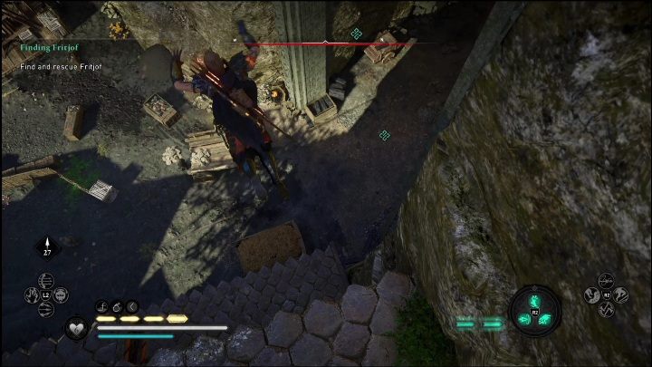 Po sprawdzeniu wszystkich elementów udajcie się do jaskini - AC Valhalla Świt Ragnaroku: W poszukiwaniu Fritjofa (Finding Fritjof) - solucja, opis przejścia - Assassins Creed Valhalla - poradnik do gry