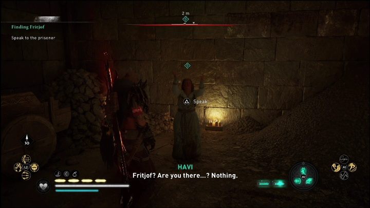 Jednym z więźniów jest Tyra (jako jedynie nie ucieka po otworzeniu celi) - AC Valhalla Świt Ragnaroku: W poszukiwaniu Fritjofa (Finding Fritjof) - solucja, opis przejścia - Assassins Creed Valhalla - poradnik do gry