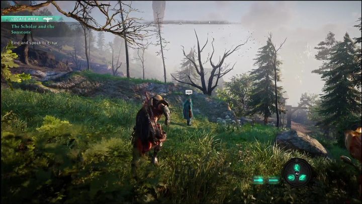 Z kamieniem wróćcie do Einara - AC Valhalla Świt Ragnaroku: Uczony i kamień słoneczny (The Scholar and the Sunstone) - solucja, opis przejścia - Assassins Creed Valhalla - poradnik do gry