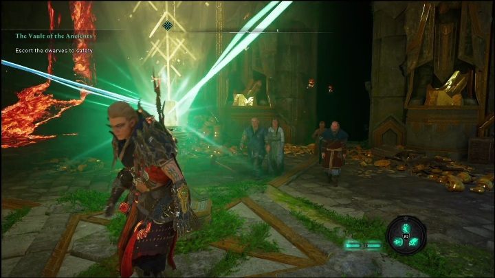 Po pozbyciu się przeciwników należy wyjść z budynku - AC Valhalla Świt Ragnaroku: Skarbiec starożytnych (The Vault of the Ancients ) - solucja, opis przejścia - Assassins Creed Valhalla - poradnik do gry