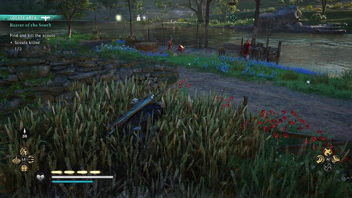 Drugiego szpiega znajdziesz nad rzeką na północ od Crawleah - Assassins Creed Valhalla: Pogromca Południa/Reaver of the South - solucja - Assassins Creed Valhalla - poradnik do gry