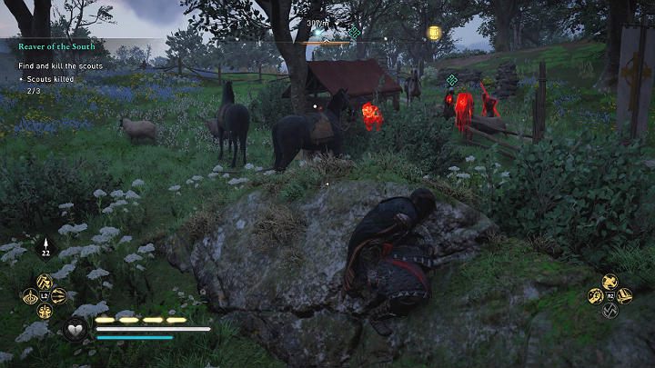 Trzeci szpieg stacjonuje w pobliżu opactwa Cicestre - Assassins Creed Valhalla: Pogromca Południa/Reaver of the South - solucja - Assassins Creed Valhalla - poradnik do gry