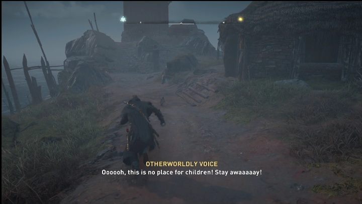 Po dotarciu do Punktu Neist (Neist Point) usłyszycie głosy dobywające się z wieży - AC Valhalla Crossover Stories: Duch z Punktu Neist - solucja - Assassins Creed Valhalla - poradnik do gry